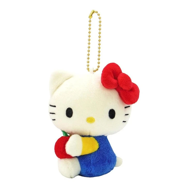 sanrio-hello-kitty-apple-plush-keychain