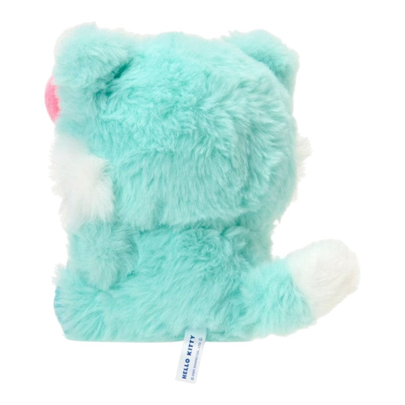 sanrio-hello-kitty-fine-face-cat-green-plush-keychain