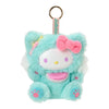 sanrio-hello-kitty-fine-face-cat-green-plush-keychain