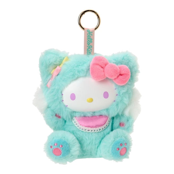 sanrio-hello-kitty-fine-face-cat-green-plush-keychain