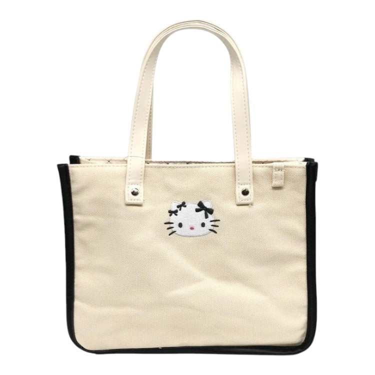 sanrio-hello-kitty-monotone-ribbon-ivory-faux-leather-tote-bag
