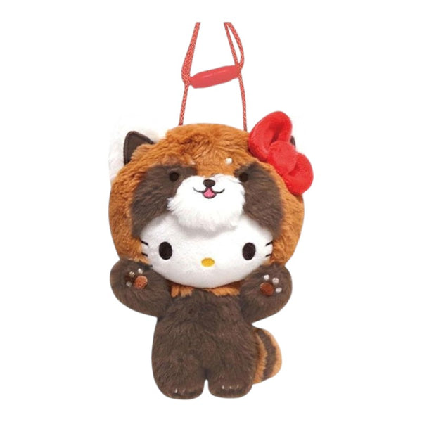 sanrio-hello-kitty-red-panda-plush-neck-pouch