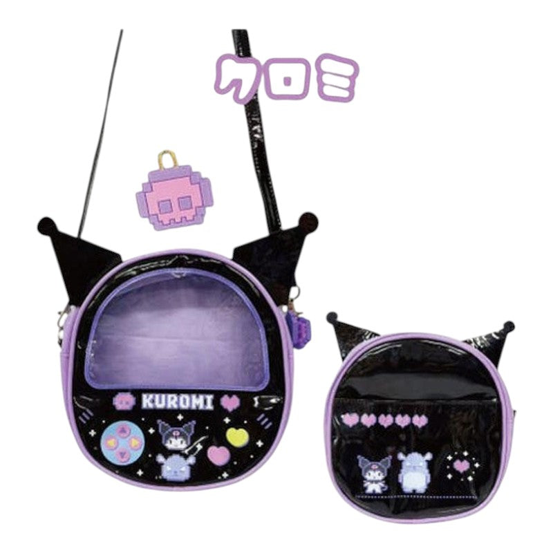 sanrio-kuromi-clear-window-shoulder-bag