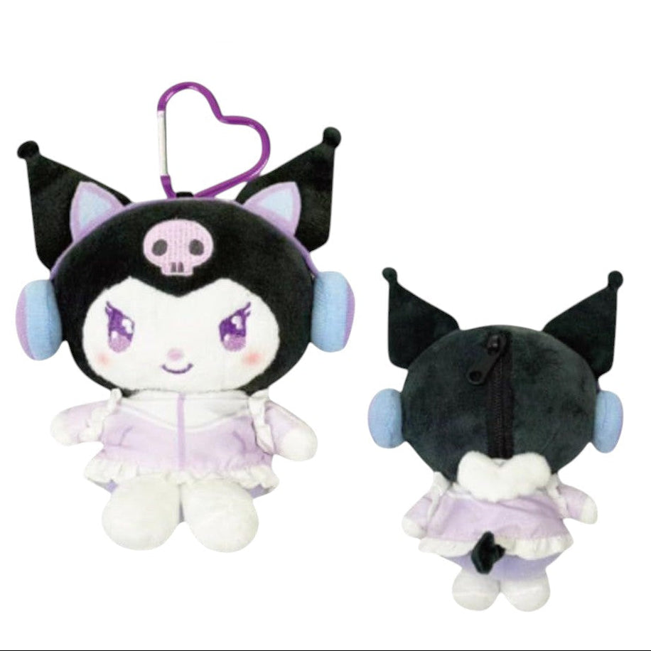 sanrio-kuromi-plush-keychain-pouch