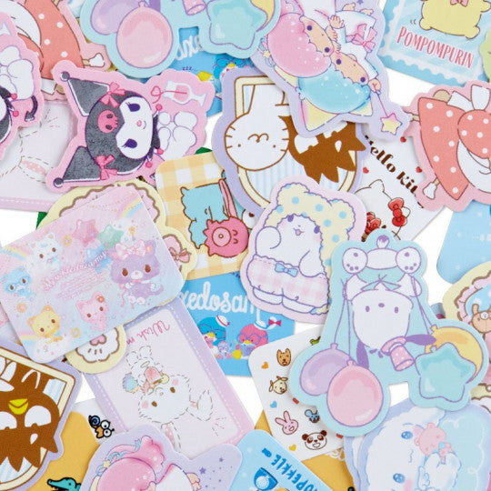 My Melody and Kuromi Stickers,50 Pcs Cute Kawaii Mixed Stickers for Water Bottles,Hello Kitty Kitty Stickers Cinnamoroll Pompompurin Keroppi Pochaco