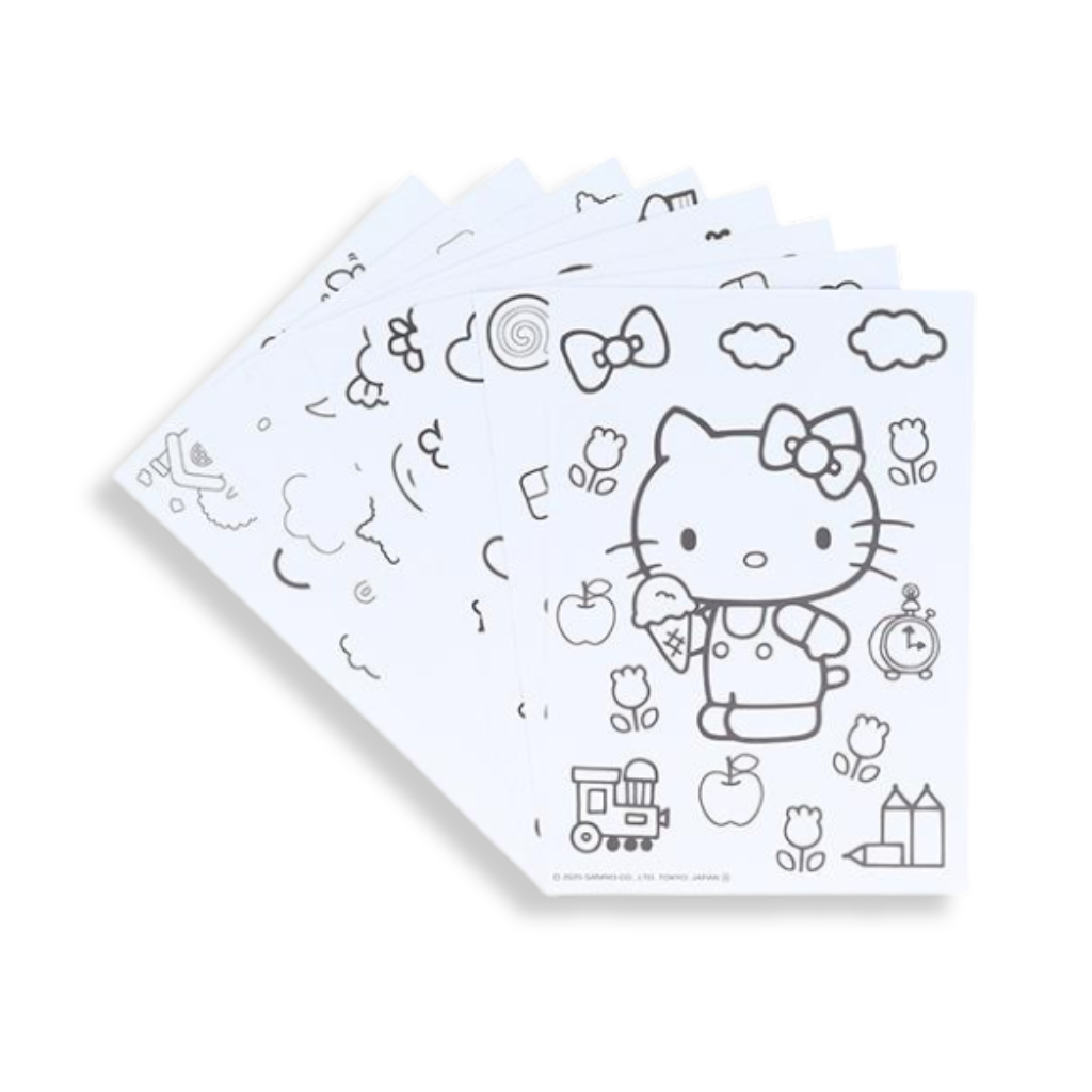 Sanrio Characters Palette Colouring Set with Paints & Sheets