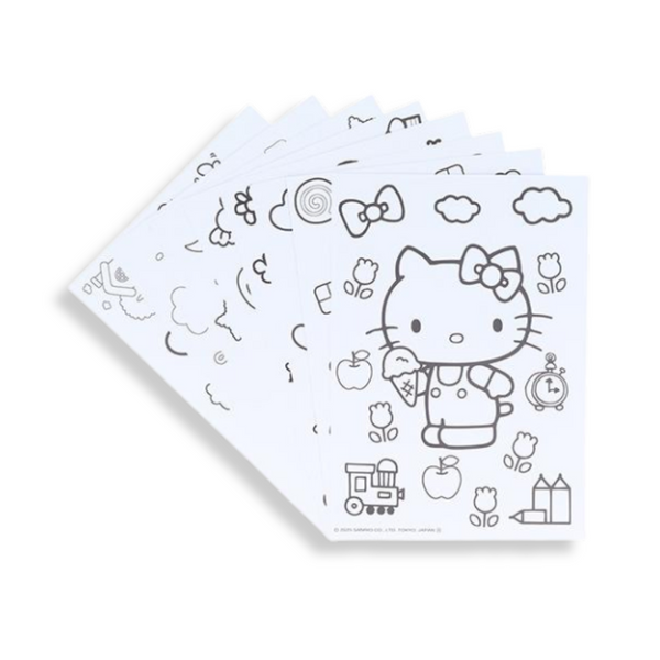 Sanrio Characters Palette Colouring Set with Paints & Sheets