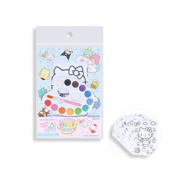 Sanrio Characters Palette Colouring Set with Paints & Sheets