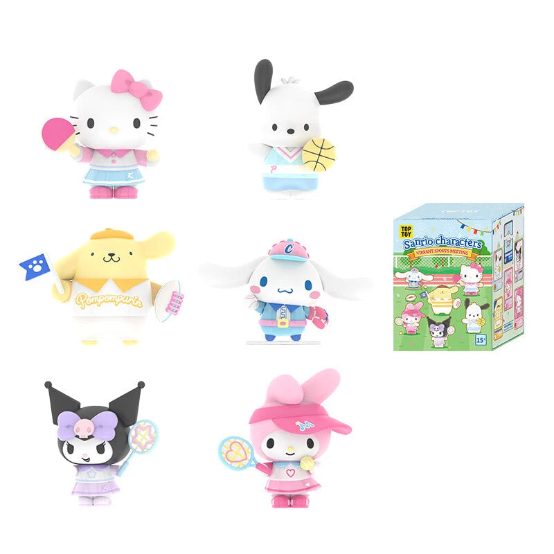 Sanrio Characters Vibrant Sports Meeting Series Figures Blind Box