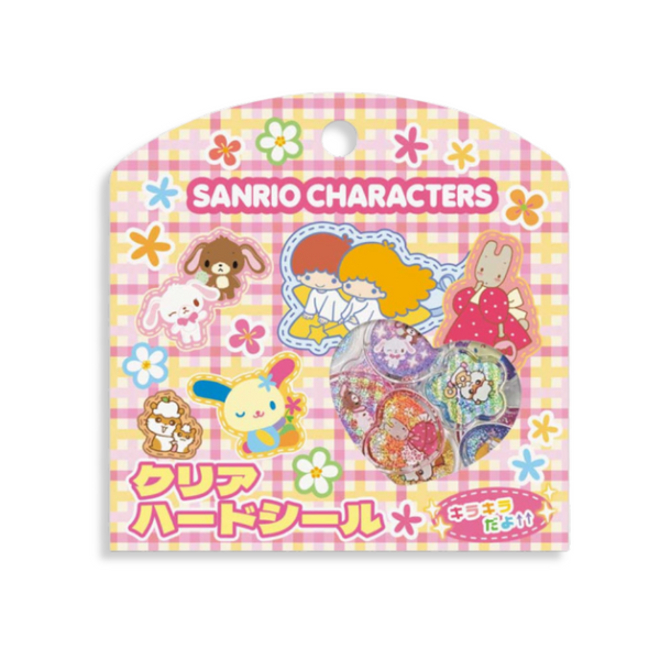 Sanrio Characters Y2K Glitter Clear Plump 3D Sticker Set