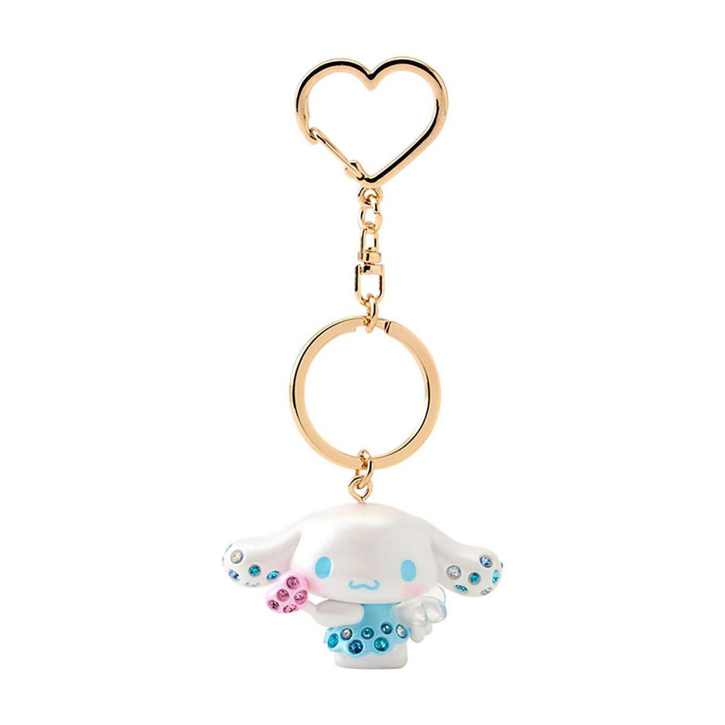Sanrio Cinnamoroll Angel Keychain with Pink Rhinestones