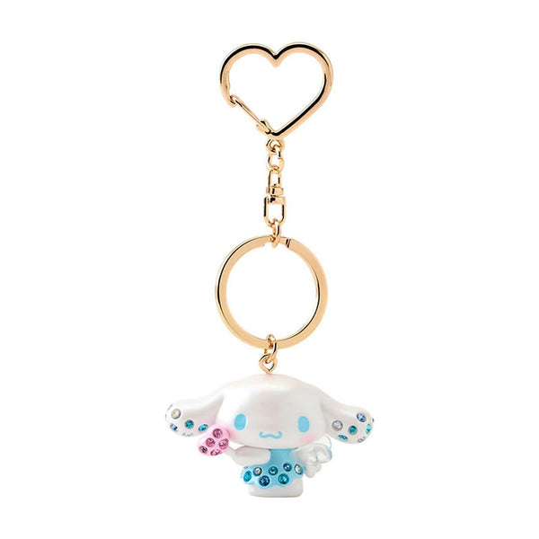 Sanrio Cinnamoroll Angel Keychain with Pink Rhinestones