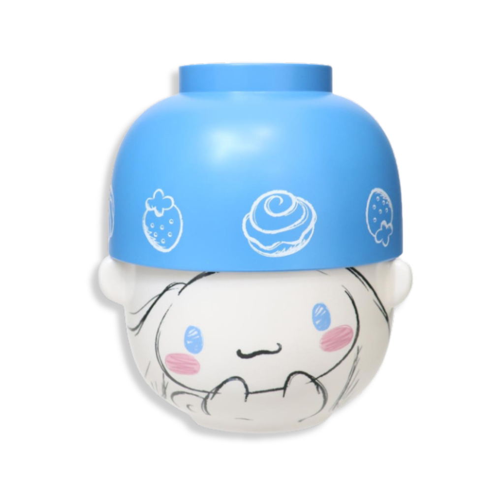 Sanrio Cinnamoroll Ceramic Tea Bowl & Melamine Soup Bowl Set