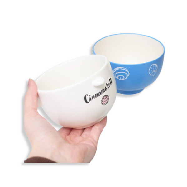 Sanrio Cinnamoroll Ceramic Tea Bowl & Melamine Soup Bowl Set