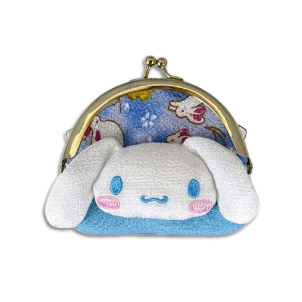 Sanrio_Cinnamoroll_Face_Floral_Clasp_Purse