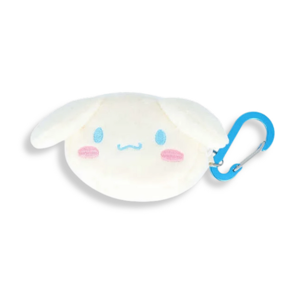 Sanrio Cinnamoroll Face Pouch with Carabiner