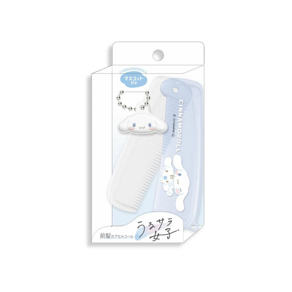 Sanrio Cinnamoroll Folding Travel Comb with Mascot Charm