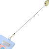 Twinkle Glory Sanrio Cinnamoroll card holder in light blue with a retractable badge reel and secure clip