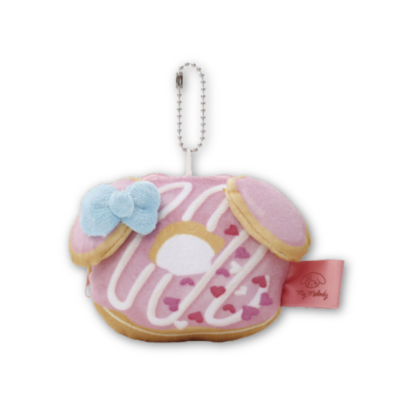 Sanrio Donut My Melody Mini Plush Pouch Keychain