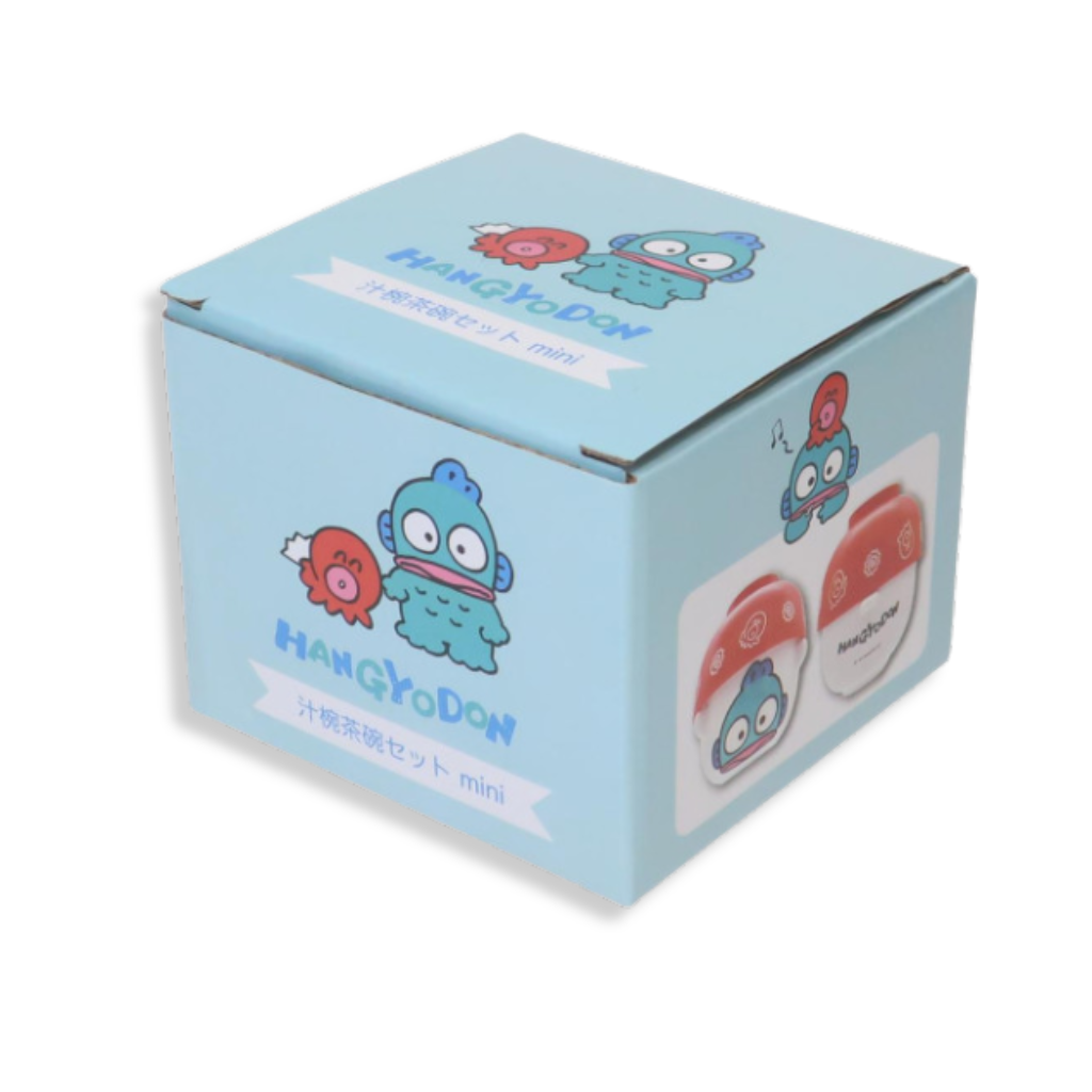 Sanrio Hangyodon Ceramic Tea Bowl & Melamine Soup Bowl Set