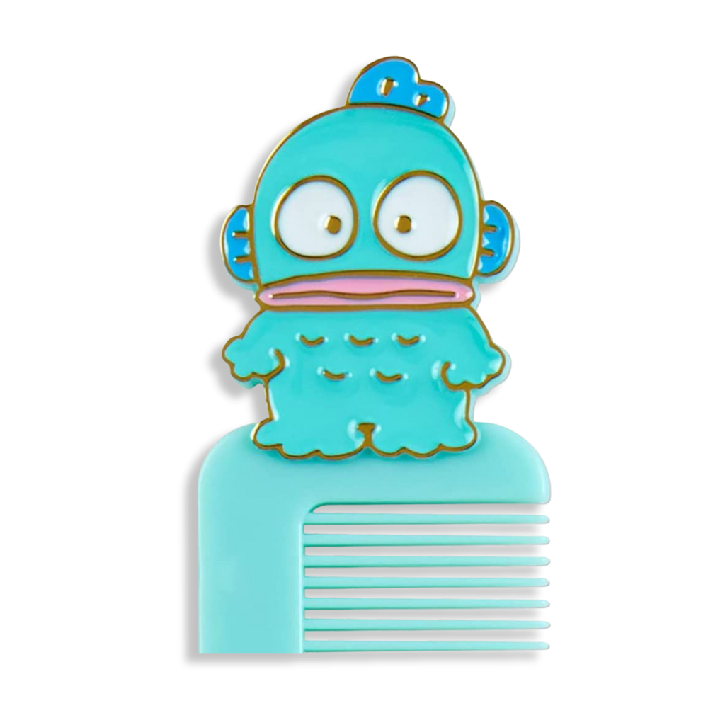 Sanrio Hangyodon Compact Comb with Case 2