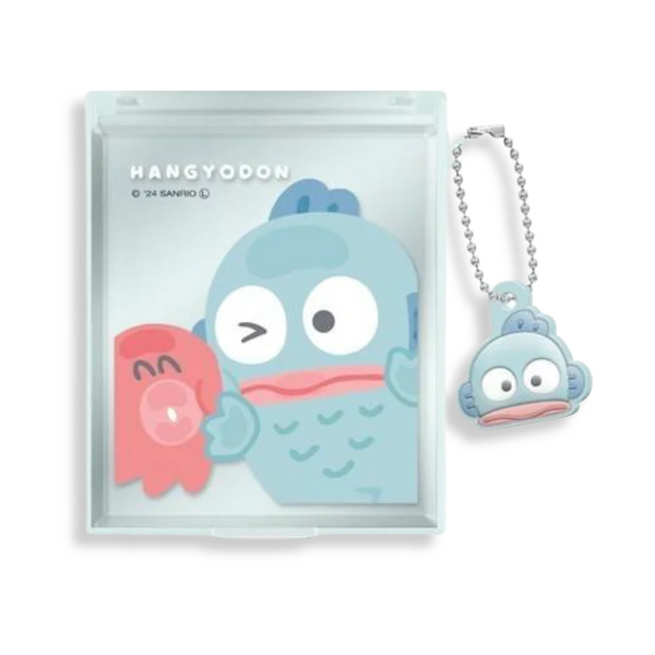 Sanrio Hangyodon Handheld Mirror with Mascot Charm