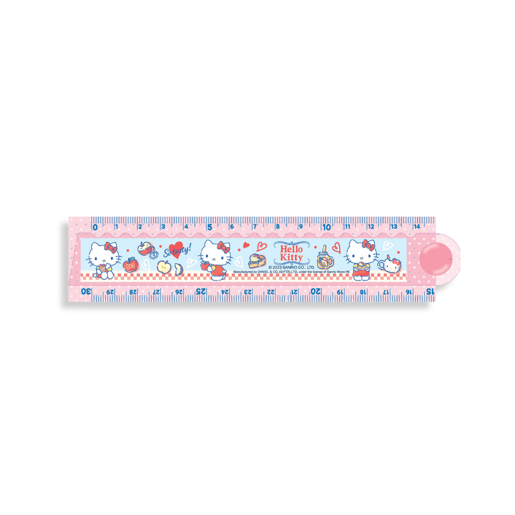 Sanrio Hello Kitty 30cm  Double-Sided Folding Ruler