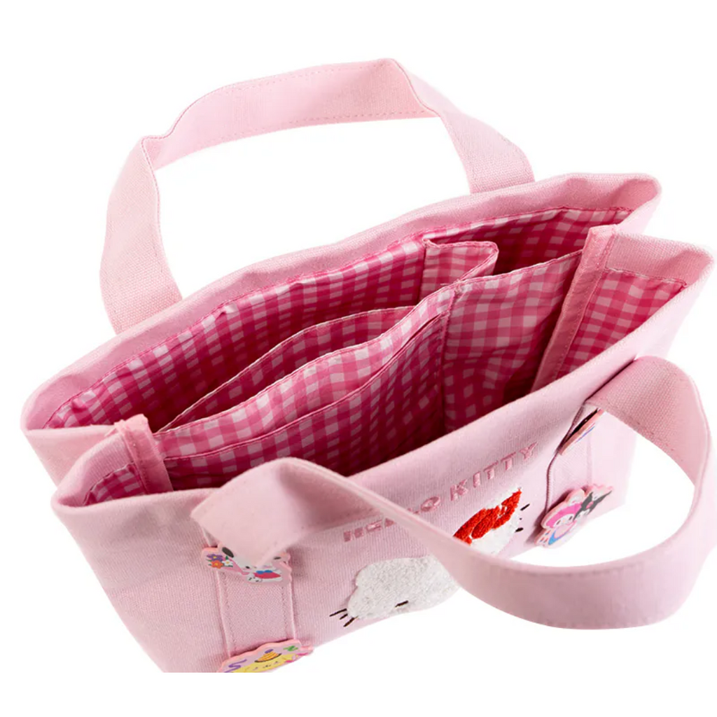 Sanrio Hello Kitty 50th Anniversary Pink Gingham Tote Bag