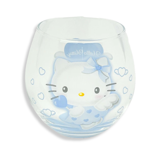 Sanrio Hello Kitty Angel Blue Round Glass