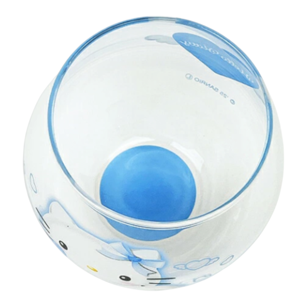 Sanrio Hello Kitty Angel Blue Round Glass