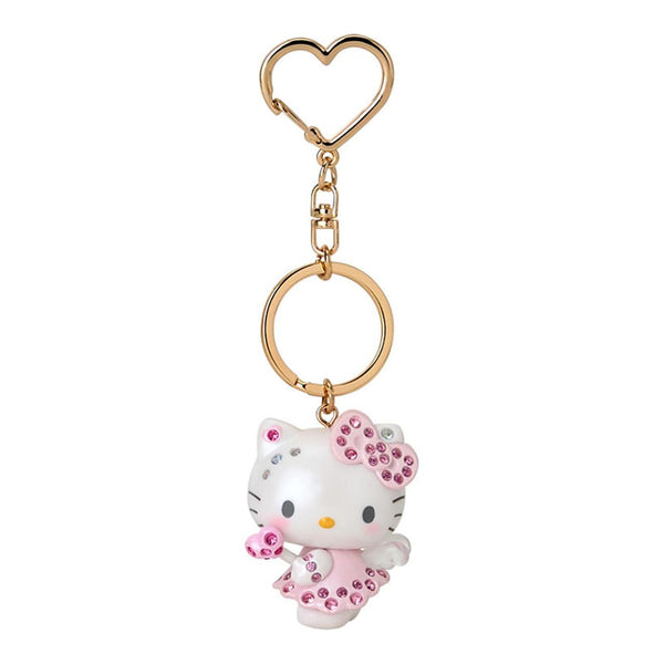 Sanrio Hello Kitty Angel Keychain with Pink Rhinestones