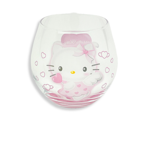 Sanrio Hello Kitty Angel Pink Round Glass