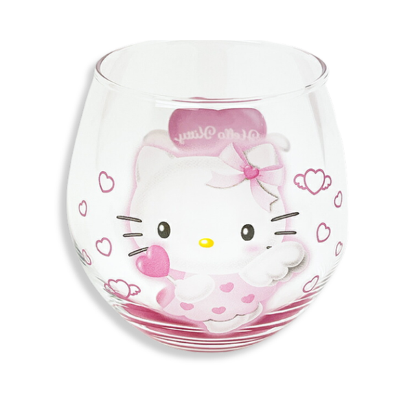Sanrio Hello Kitty Angel Pink Round Glass