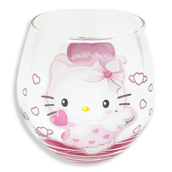 Sanrio Hello Kitty Angel Pink Round Glass