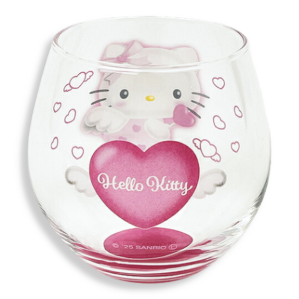 Sanrio Hello Kitty Angel Pink Round Glass