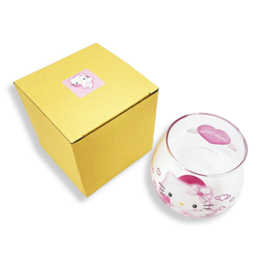 Sanrio Hello Kitty Angel Pink Round Glass