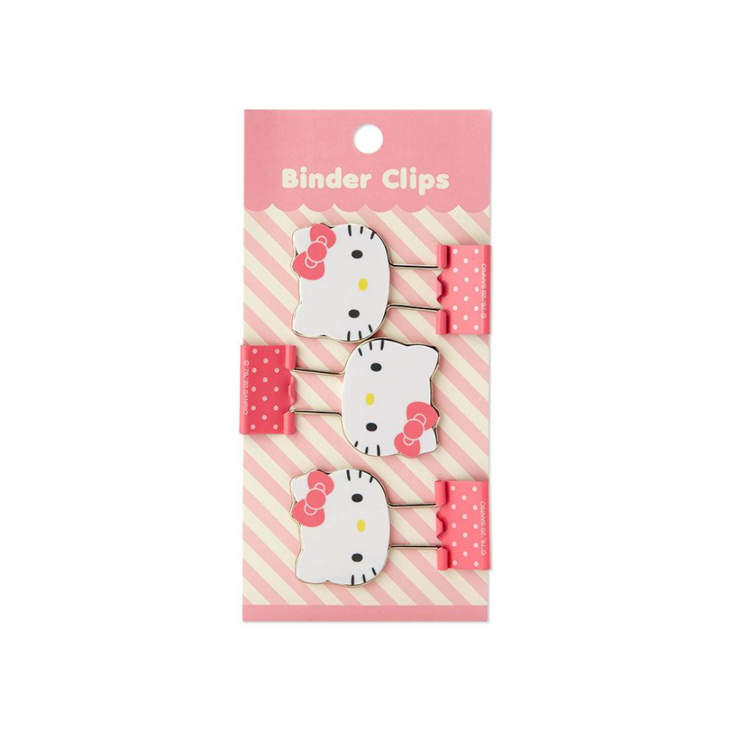 Sanrio Hello Kitty Binder Clip 3pcs Set