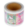 A roll of decorative washi tape featuring Hello Kitty illustrations on a white background.