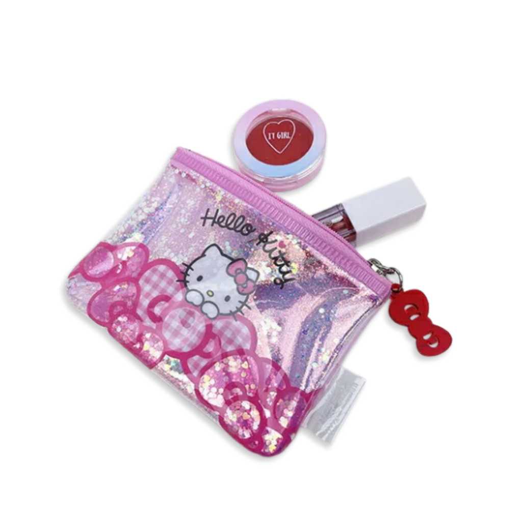 Sanrio_Hello_Kitty_Clear_Glitter_Pink_Mini_Pouch_2