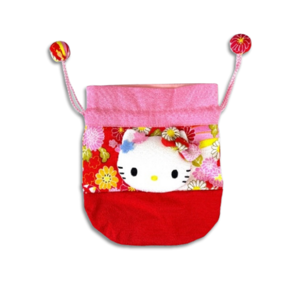 Sanrio_Hello_Kitty_Face_Floral_Drawstring_Bag