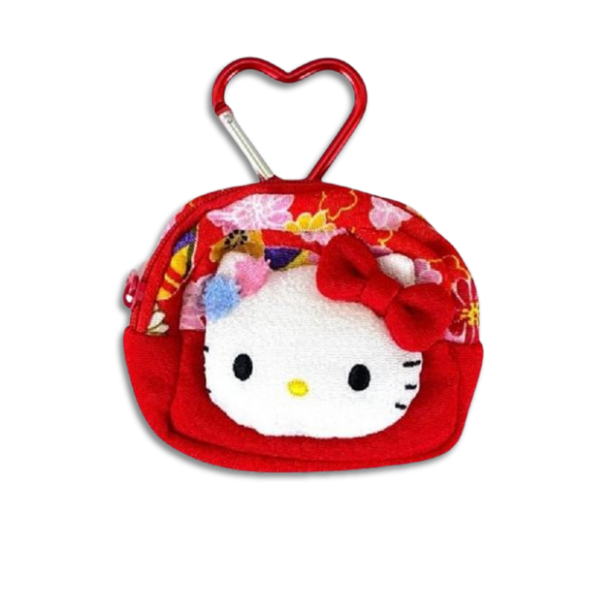 Sanrio_Hello_Kitty_Face_Floral_Mini_Pouch_with_Carabiner