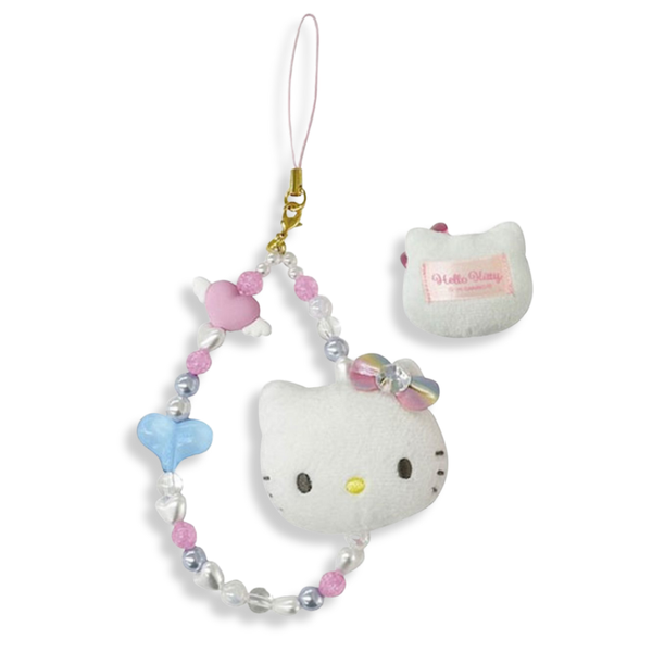 Sanrio Hello Kitty Face Mascot Rainbow Phone Strap