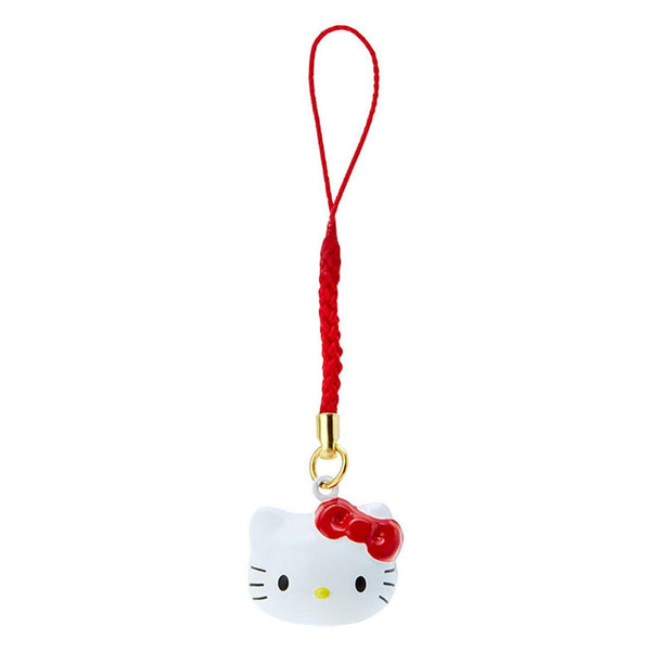 Sanrio Hello Kitty Face Shaped Bell Charm Strap