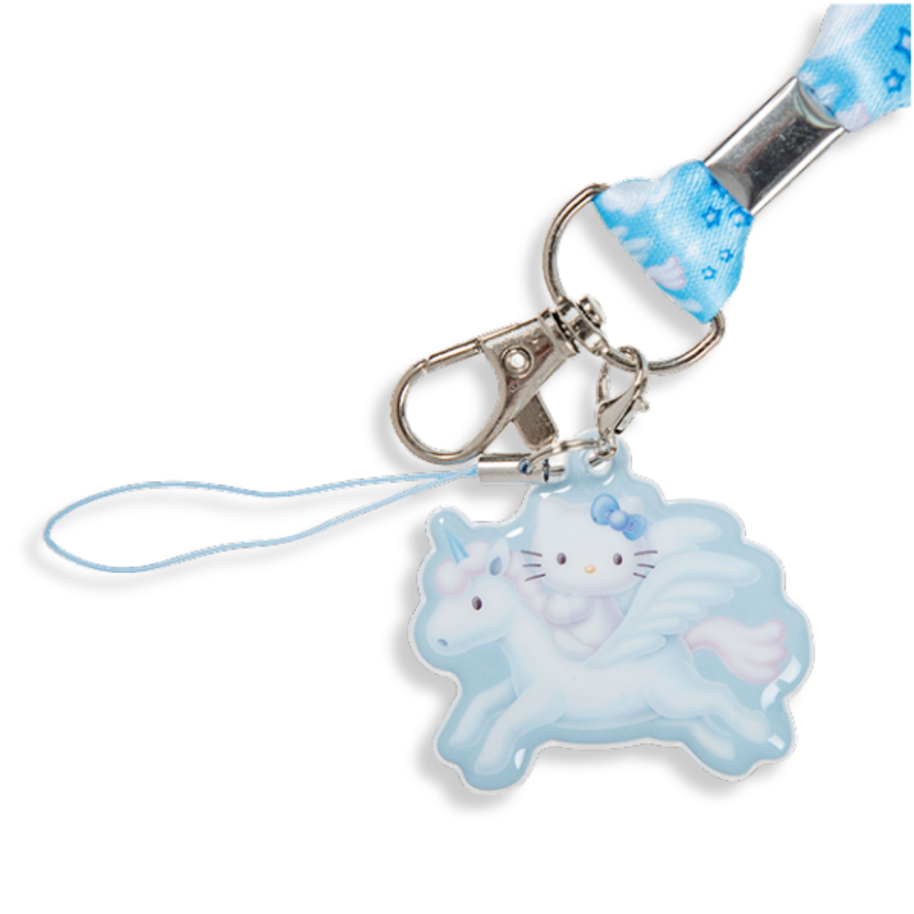 Sanrio Hello Kitty Fantasy Pegasus Blue Neck Strap