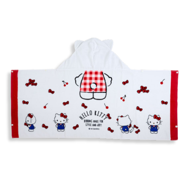 Sanrio Hello Kitty Hooded Towel 120cm 2
