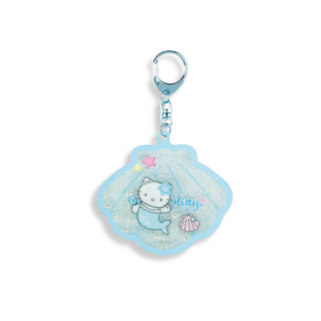 Sanrio Hello Kitty Mermaid Shaka Shaka Blue Acrylic Keychain