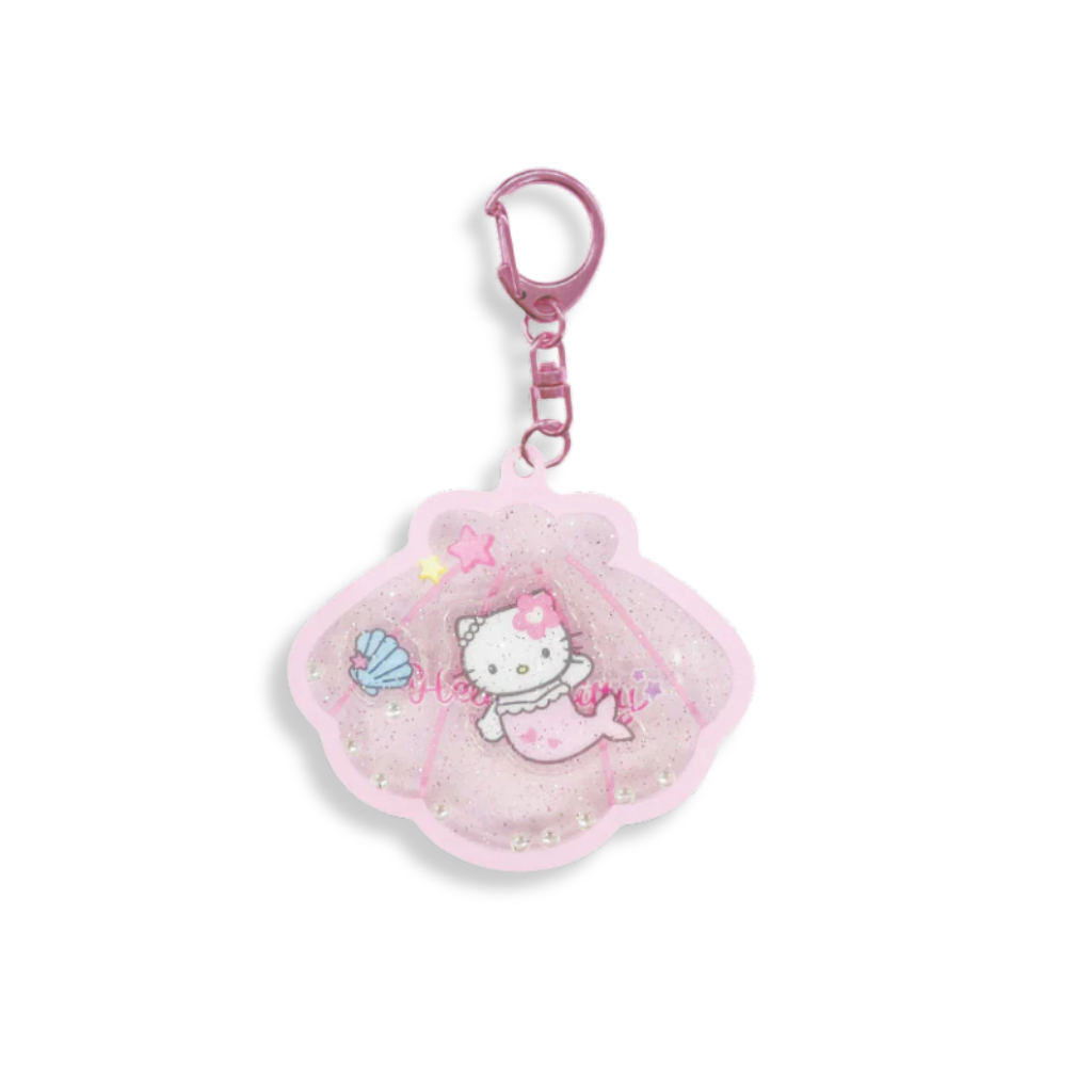 Sanrio Hello Kitty Mermaid Shaka Shaka Pink Acrylic Keychain