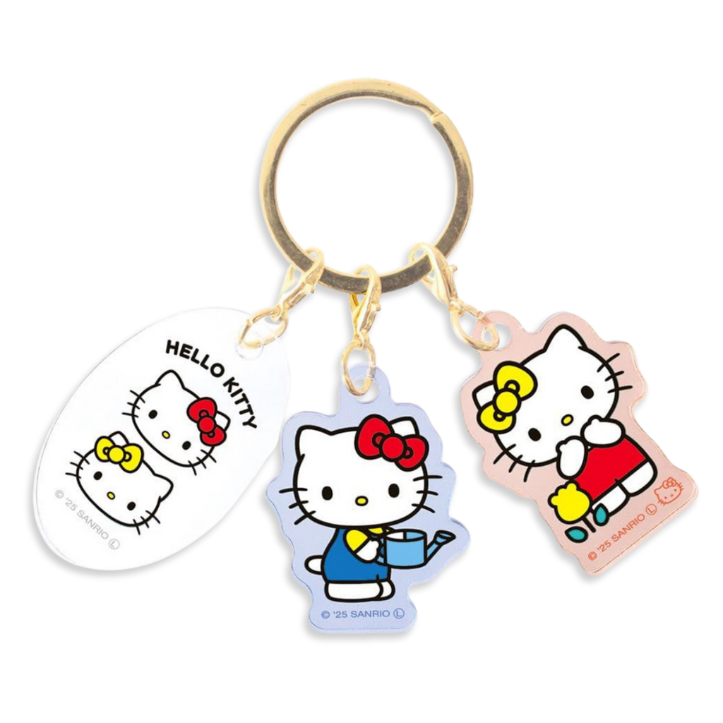Sanrio_Hello_Kitty_Mimmy_Three_Charm_Keyring_1