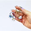 Sanrio_Hello_Kitty_Mimmy_Three_Charm_Keyring_2