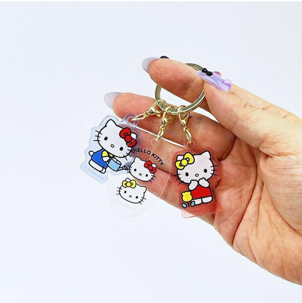 Sanrio_Hello_Kitty_Mimmy_Three_Charm_Keyring_2